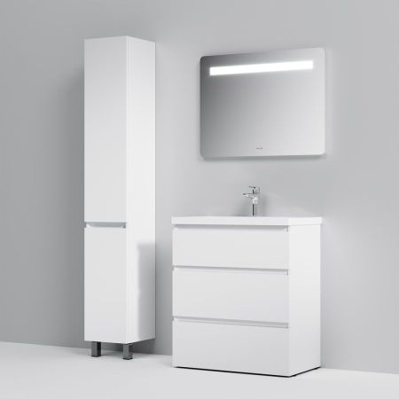 M91FSX0752WG GEM S, База под раковину, напольная, 75 см, 3 ящика, белый глянец, артикул M91FSX0752WG