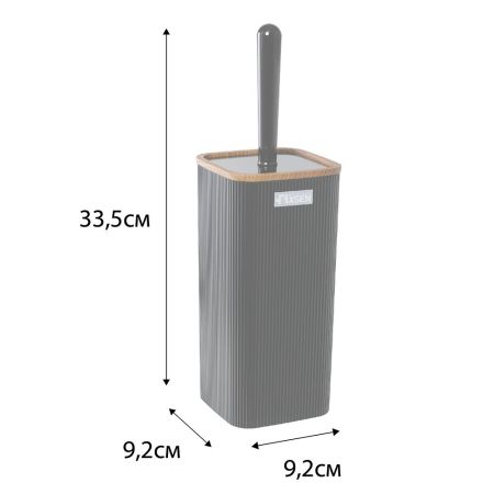 Ершик FIXSEN BLACK WOOD FX-401-5, черный/коричневый, артикул FX-401-5