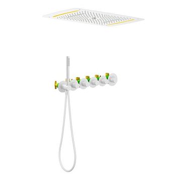 Душевая система встроенная с термостатом Timo Saona белый матовый (SX-2319/16SM)