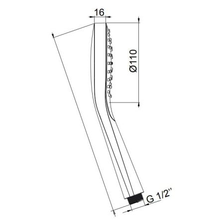 Almar SENSE  Ручной душ, пластик, Copper Brushed PVD, артикул E082101.CO