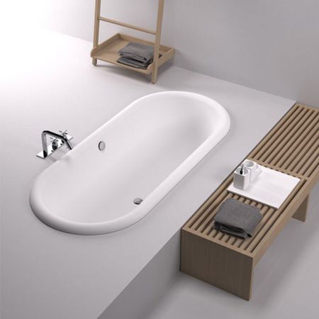 Agape Ottocento Ванна встраиваемая 178х79х59.5 см, слив-перелив нержавеющая сталь, цвет: белый, артикул AVAS0968ZZBR