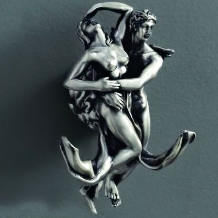 Двойной крючок Art&Max Romantic AM-B-0812 Серебро, артикул AM-B-0812-T