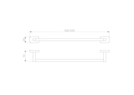 Вешалка для полотенец WONZON & WOGHAND GRAFFITY, Брашированный никель (WW-9312-BN), артикул WW-9312-BN