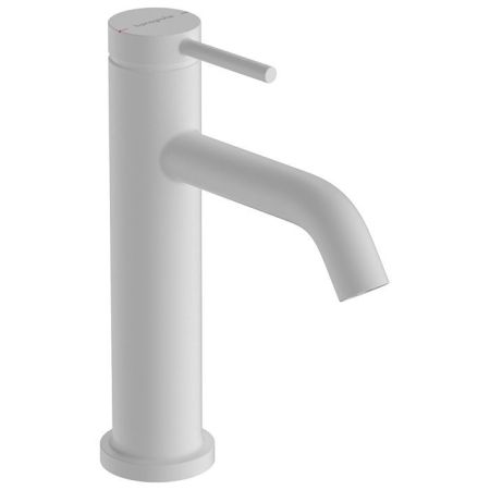 HG Tecturis S Смеситель для раковины 110, однорычажный, со сливным гарнитуром, матовый белый, артикул 73310700