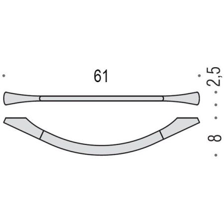 Colombo Land Полотенцедержатель 61, цвет: хром, артикул B2811.CR