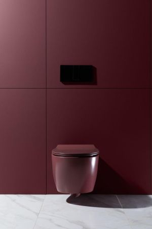 Чаша подвесного унитаза Allen Brau Fantasy 4.11004.BD бордо, артикул 4.11004.BD