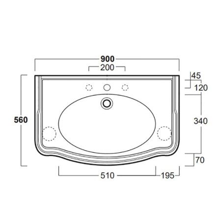 SIMAS Arcade Кронштейн керамический (1шт) для консолей AR864/AR874, цвет белый