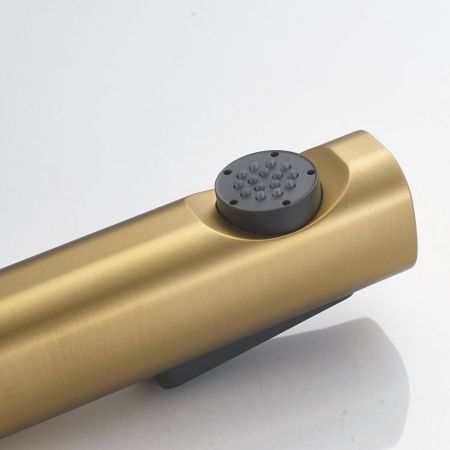 Гигиенический душ со смесителем Shevanik S9905G-1, золотой сатин