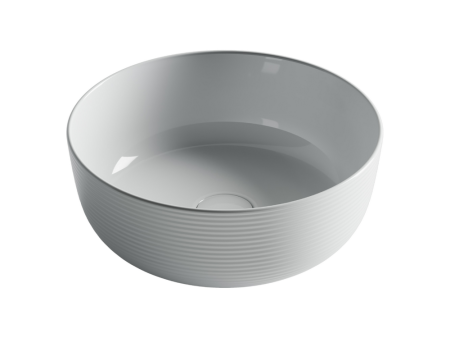 Раковина накладная круглая Элемент (Element) 356x356x135, цвет белый, артикул CN6073