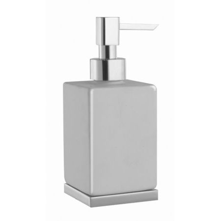 Stella Bamboo Quadro Дозатор для мыла керамический настенный 1012/D020 цвет: хром, артикул BQ 10104 CR00