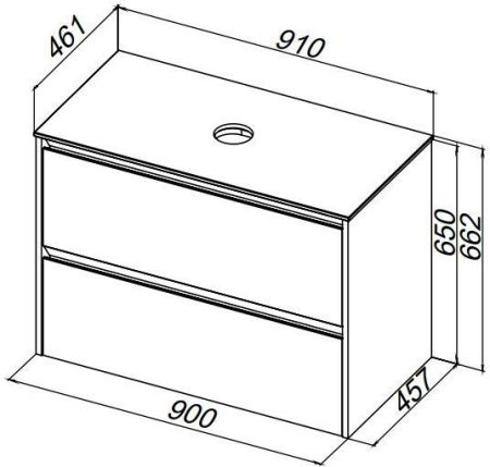 Тумба под раковину Allen Brau Activity 90 1.34013.WM белый матовый/олива браш, артикул 1.34013.WM