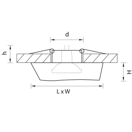 Светильник точечный встраиваемый декоративный под заменяемые галогенные или LED лампы Flutto Lightstar 006430, артикул 006430