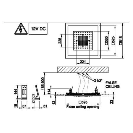 GESSI Sogni  Накладная панель для арт . 57961, цвет Steel Brushed, артикул 57963#239