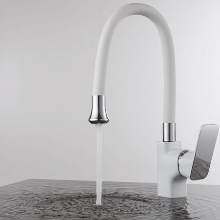 Смеситель для кухни D&K Berlin Steinbeis DA1432916 Хром Белый