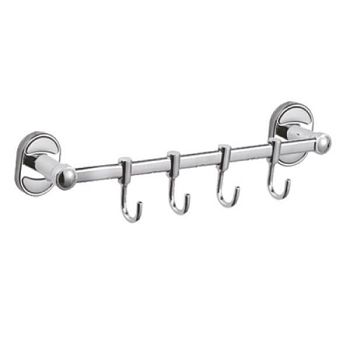 Планка с крючками для полотенец D-Lin D289700-4, хром