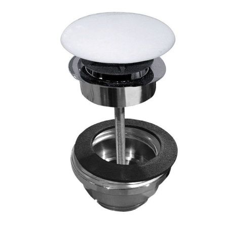 Kerasan  Донный клапан  клик-клак, покрытие керамика, цвет: белый матовый, артикул 923330