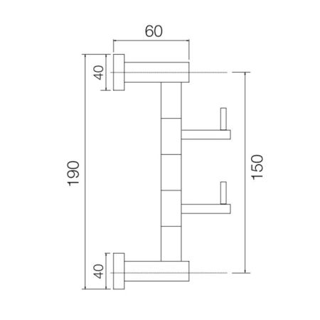 Fima Carlo Frattini Accessori Крючок двойной, подвесной, цвет: золото, артикул F6004/3OR