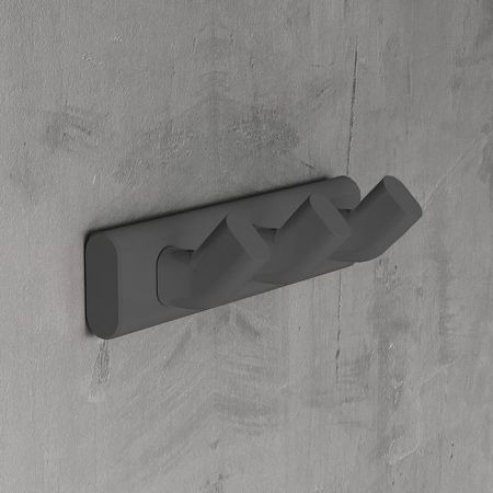 NOVELLINI EDGE Крючок тройной, цвет черный матовый, артикул R90AGEPAM3-H