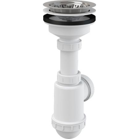 Сифон для кухонной мойки Alcaplast A446-DN50/40 Белый, артикул A446-DN50/40