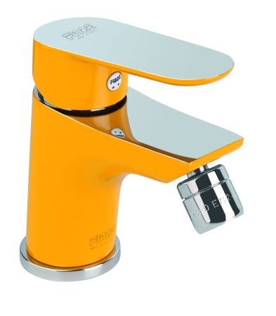 Смеситель для биде Fiore KEVON CHIC 81YX8130, хром/желтый, артикул 81YX8130