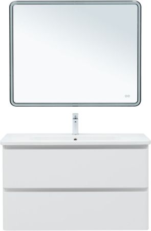 Тумба под раковину Aquanet Эмбер 105 белый матовый, артикул 00330469