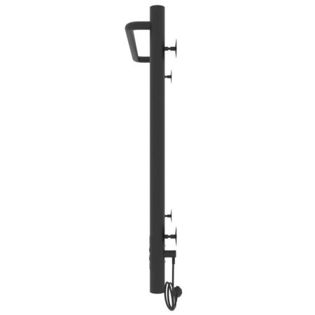 Полотенцесушитель электро "Прайм ЧКЧ П6 400*600", черный матовый, правый, артикул 73207593