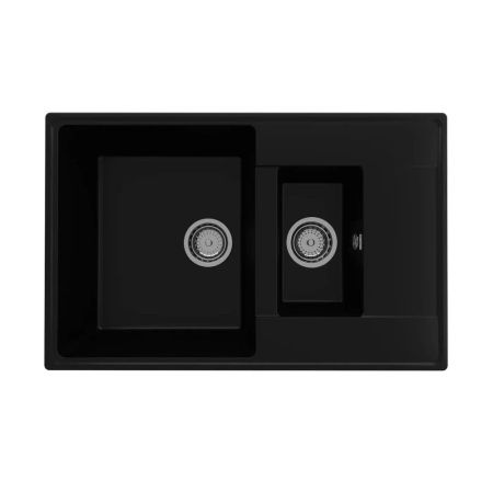 Кухонная мойка Ulgran Quartz Prima 780 1,5K-07, уголь, артикул Prima 780 1,5 K-07