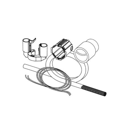 Комплект подключения пневматической панели смыва для бачка Uni