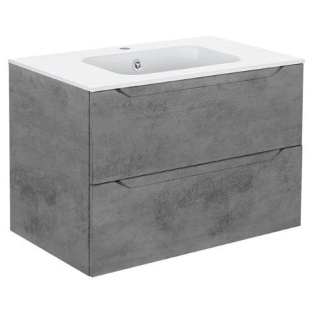 Тумба под раковину Vincea Norma VMC-2N800BT подвесная Beton, артикул VMC-2N800BT