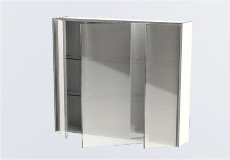 Зеркальный шкаф Aquanet Латина 90 белый, артикул 00179605