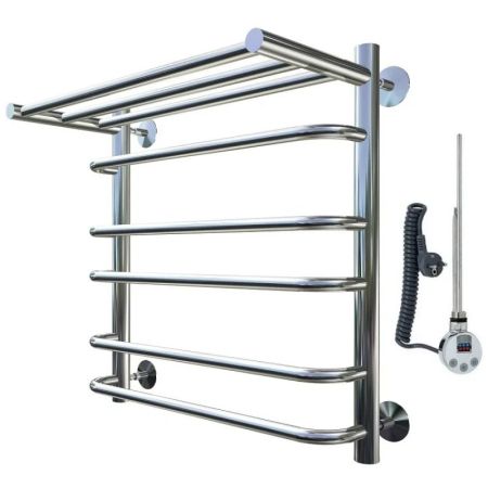 Электрический полотенцесушитель Тругор Идеал 3 элТЭН 60x50 с полкой Хром