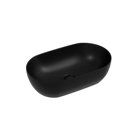 Раковина Ceramicanova Твист (Twist) накладная овальной формы 500x300x140 черный матовый CN12001MB, артикул CN12001MB