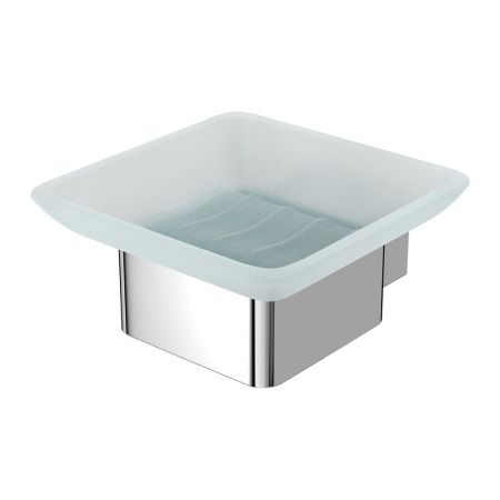 Мыльница Lemark SMOOTH LINE с держателем, хром (9741016), артикул 9741016