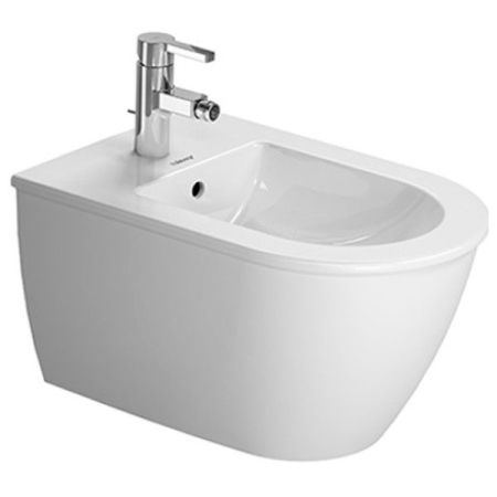 Биде, Duravit, Darling New, ширина, мм-370, глубина, мм-540, высота, мм-290, тип установки-подвесной, форма чаши-овальная, отверстия для смесителя-одно, материал-керамика, крепеж-есть, цвет-белый, артикул 2249150000