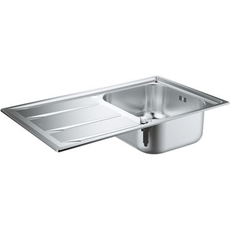 Мойка GROHE из нержавеющей стали с корзинчатым вентилем, оборачиваемая K400 45 -S 86/50 1.0 (31566SD0)