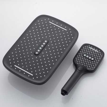 Душевая система встраиваемая Shevanik S4035H, черный