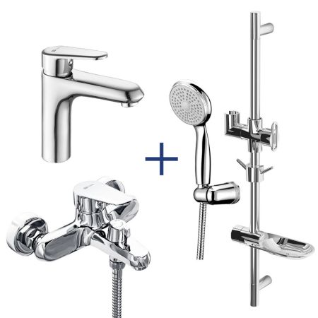 Комплект смесителей Lemark "3 в 1" Point (LM0380C), артикул LM0380C