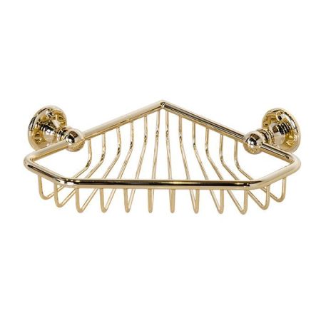 Devon First Class Мыльница угловая решетчатая, настенная, цвет: золото светлое, артикул DD33066OT