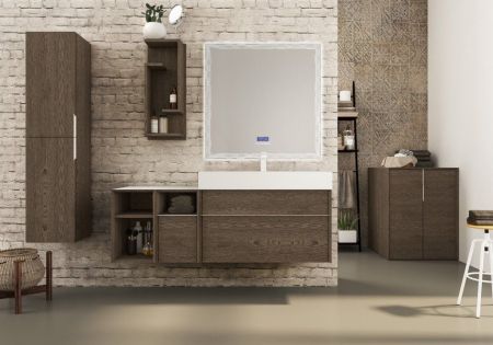 Зеркало CEZARES с подстветкой, сенсорным выключателем Touch System, системой антизапотевания, с радио и датчиком температуры, артикул 45064