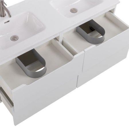 Мебель для ванной комнаты BELBAGNO ETNA-1200 с керамической двойной раковиной, артикул ETNA-600-2C-SO-RW-P