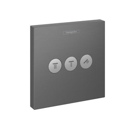 HG ShowerSelect Вентиль, скрытого монтажа, для 3 потребителей, шлиф. черный хром