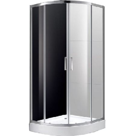 Душевой уголок Cezares Molveno R-2 80х80 профиль Хром стекло прозрачное, артикул MOLVENO-R-2-80-C-Cr-IV