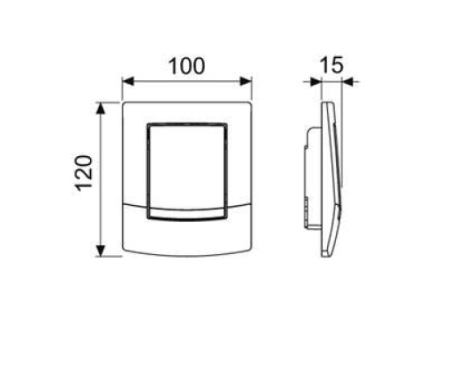TECEambia Urinal, клавиша, пергамон., артикул 9242101