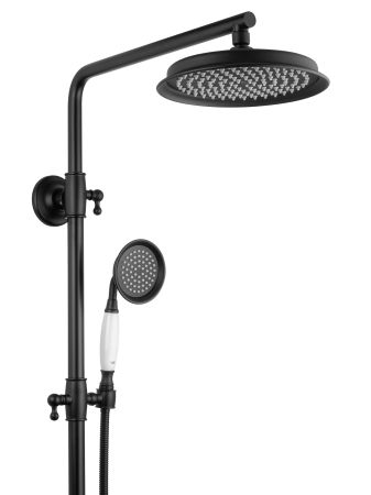 Душевая система WONZON & WOGHAND RETRO, Черный матовый (WW-88739020-MB), артикул WW-88739020-MB