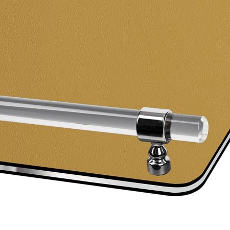 ADJ Поднос Asti, 42x36xH5 см., цвет: горчичный/оливковый, фурнитура графит, артикул 4236L.40/55