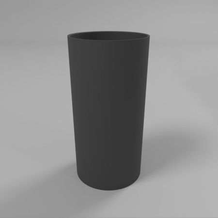 Умывальник WHITECROSS Altar D=43 (черный мат) иск. камень, артикул 0737.043043.201