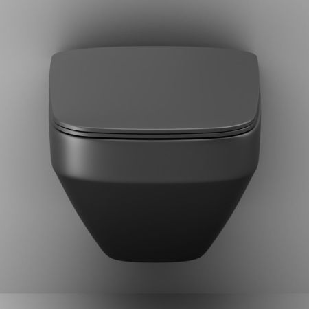 C50A1700MBSC Inspire V2.0 подвесной унитаз FlashClean с сиденьем микролифт, черн мат, артикул C50A1700MBSC