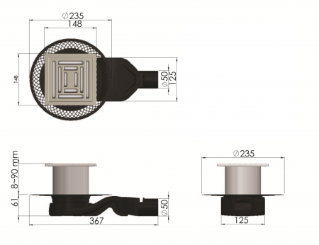 Резьба сталь оцинк. Ду-20  L- 38 мм  (МПИ)