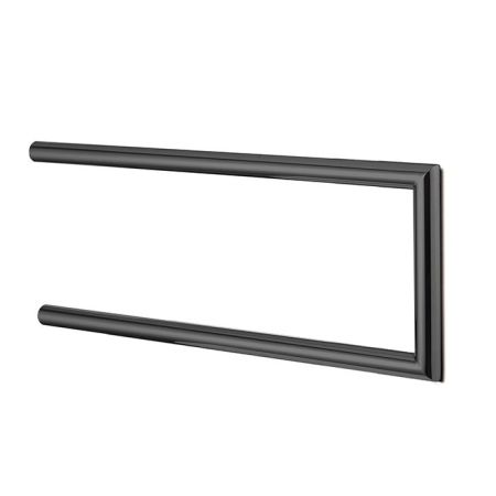 3SC Guy Полотенцедержатель двойной, неповоротный, плечо 30см,цвет: черный матовый