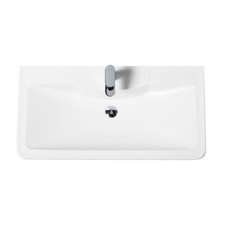 Мебель для ванной комнаты BELBAGNO ALBANO-800-2C-PIA, артикул BB800/455-LV-ART-ALR-NERO